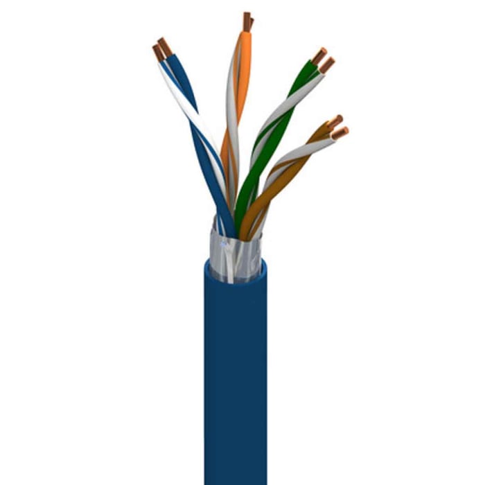 Câble Ethernet Belden catégorie 5e, SF/UTP, Noir, Longueur 305m PVC, Sans terminaison, Retardant à la flamme