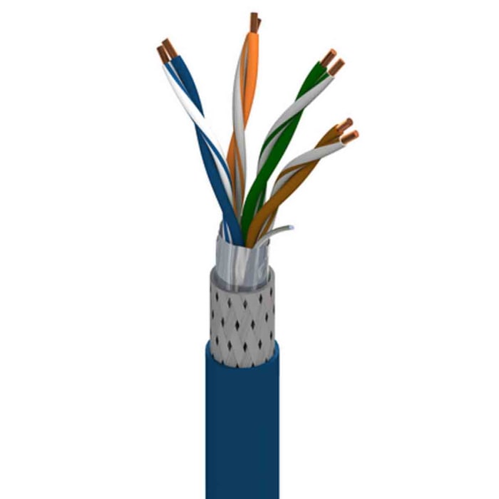 Câble Ethernet Belden catégorie 5e, SF/UTP, Noir, Longueur 305m PVC, Sans terminaison, Retardant à la flamme