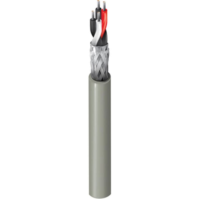Belden 9842 Series Data Cable, 2 Pairs, 4 Cores, 0.25 mm², Screened, 24 AWG, 305m, Aluminium Foil-PET Tape, Tinned
