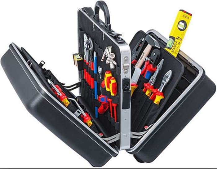 00 21 40 Knipex Knipex 65 Piece Electricians Tool Kit with Case, VDE