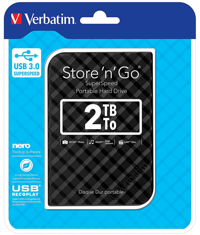 Verbatim | Verbatim Store 'n' Go 2.5 in 2 TB External Portable Hard ...