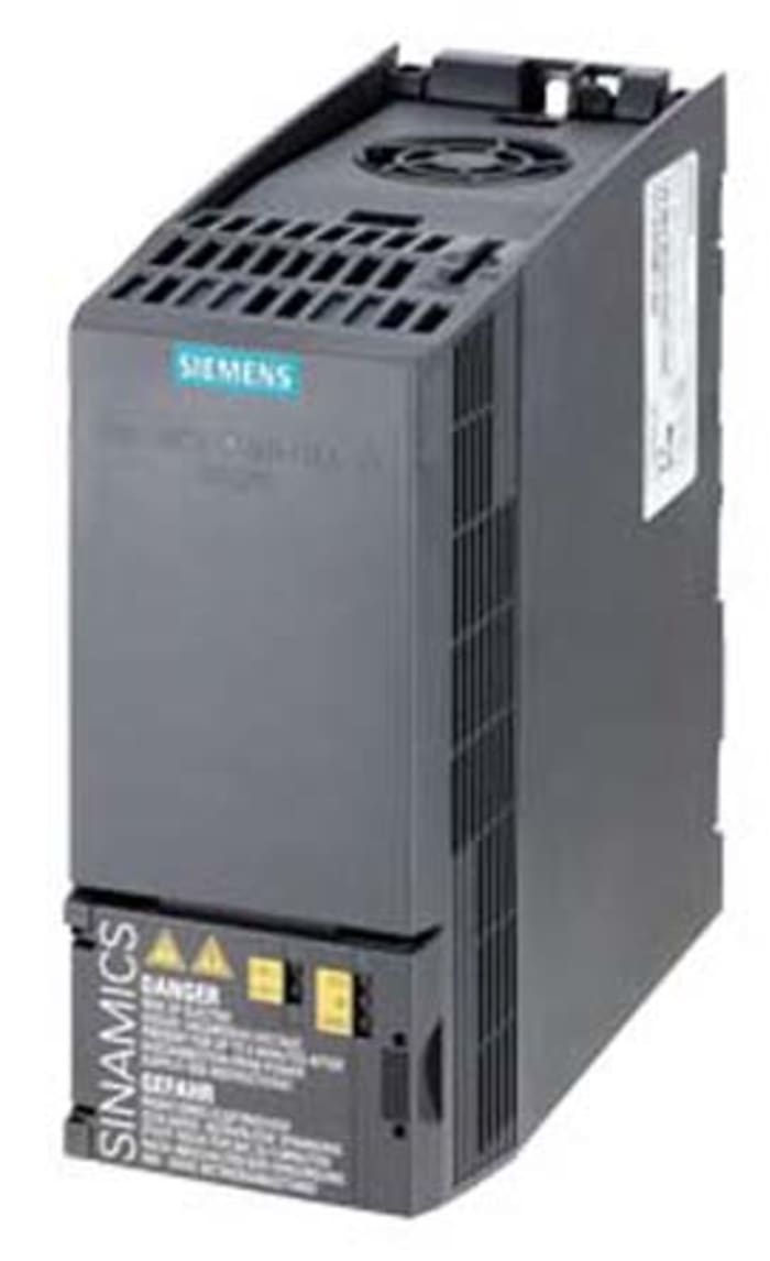 Siemens Inverter Drive, 0.37 kW, 3 Phase, 400 V ac, 1.9 A, 2.3 A, SINAMICS G120C Series