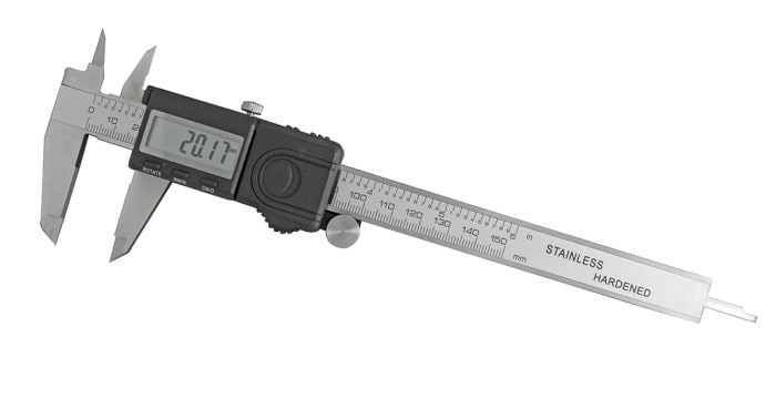 RS PRO 150mm, 6in Digital Caliper 0.01 mm Resolution, Imperial, Metric