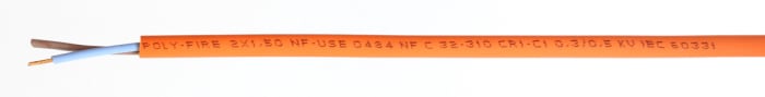 RS PRO, CR1/C1, 100m 2 Core, Orange Polyolefin Power Cable +90°C
