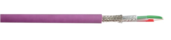 RS PRO | RS PRO Bus Data Cable, 2 Cores, 0.64mm² 22 AWG, Screened, 100 ...