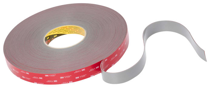 Ruban mousse acrylique  double face 3M GPH-160GF VHB™, Gris, 33.0m x 19.0mm