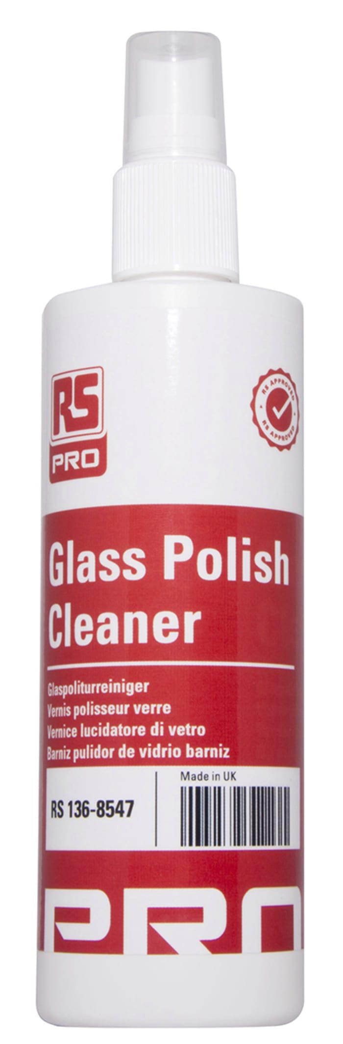 RS PRO Glass Cleaner 250 ml Spray