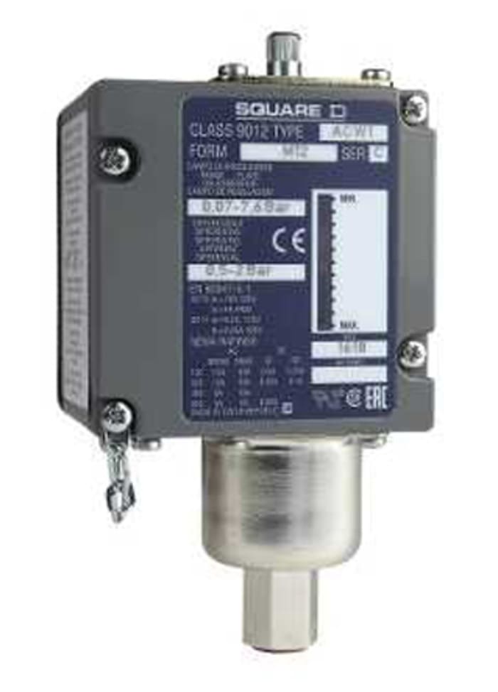 Telemecanique Sensors Pressure Switch, 0.07bar Min, 5.2bar Max, 1CO Output