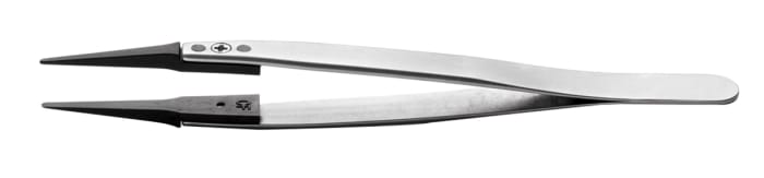 Brucelles RS PRO 242CFR.SA ESD en  en inox, L. 130 mm