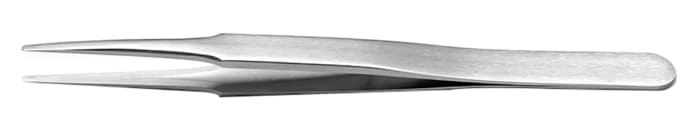 RS PRO 120 mm, Stainless Steel, Tweezers