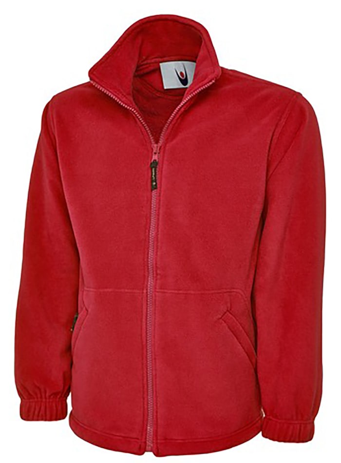 Red on sale fleece jacket