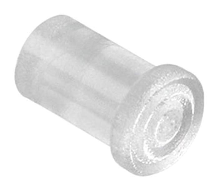 VCC Panel Mount 1-Way Straight Rigid LED Light Pipe Clear, Clear, 3 mm LED Included included