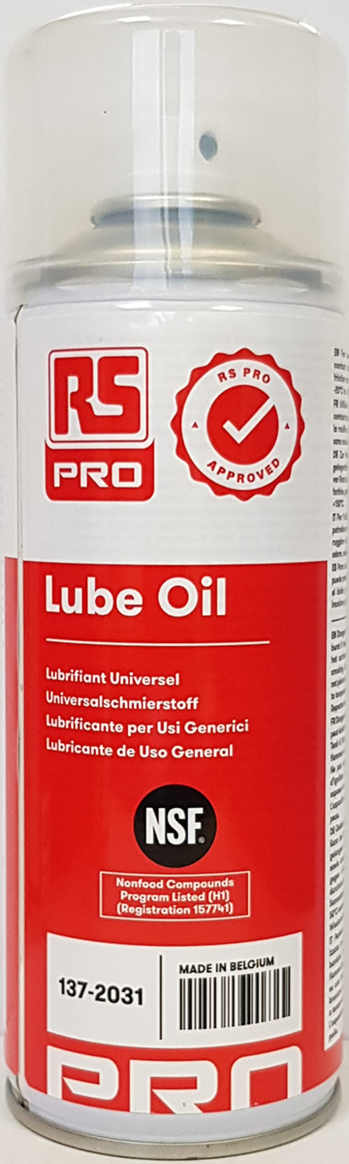 RS PRO 400 ml General Purpose Lubricant Multi-purpose lubricant and for Food Industry, General Purpose Use
