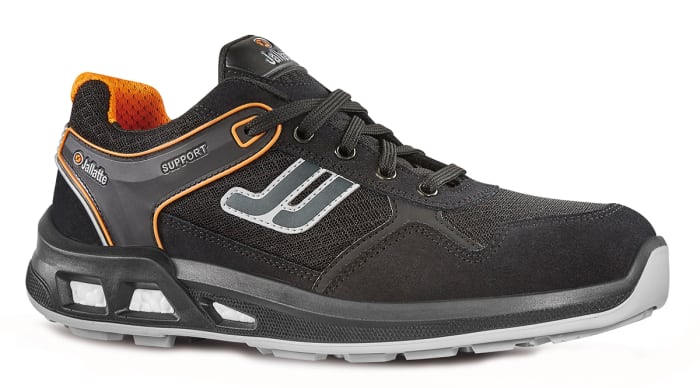 Jallatte J ENERGY Unisex Black Aluminium Toe Capped Safety Trainers, UK 9, EU 43