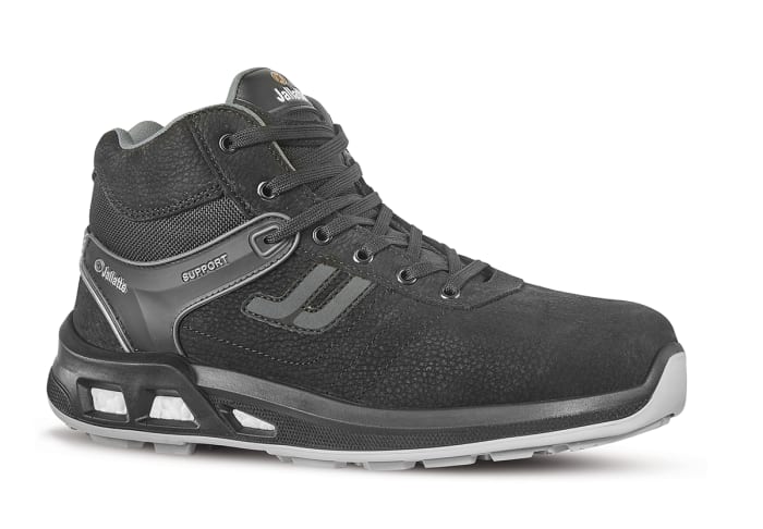 JALPULSE JY104 45 Jallatte Jallatte J ENERGY Black ESD Safe Aluminium Toe Capped Unisex Ankle Safety Boots UK 10.5 EU 45 137 2186 RS Components