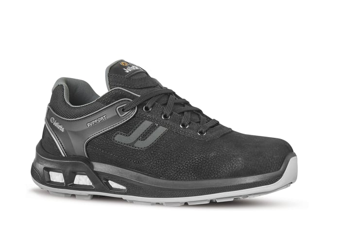 Jallatte J ENERGY Unisex Black Aluminium Toe Capped Safety Trainers, UK 10, EU 44