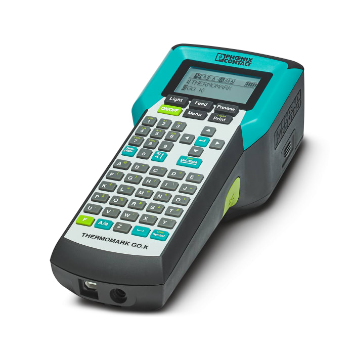 1184146 Phoenix Contact Impresora de etiquetas de mano Phoenix Contact THERMOMARK, teclado ABC