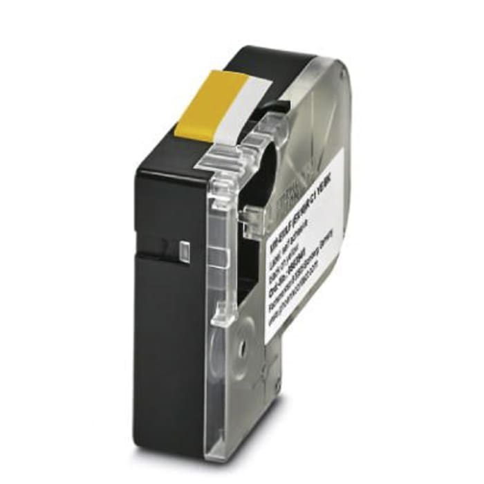 Phoenix Contact MM-EMLF Black on Yellow Label Printer Tape, 8 m Length, 10 mm Width, 8m Label Length, 10mm Label Width