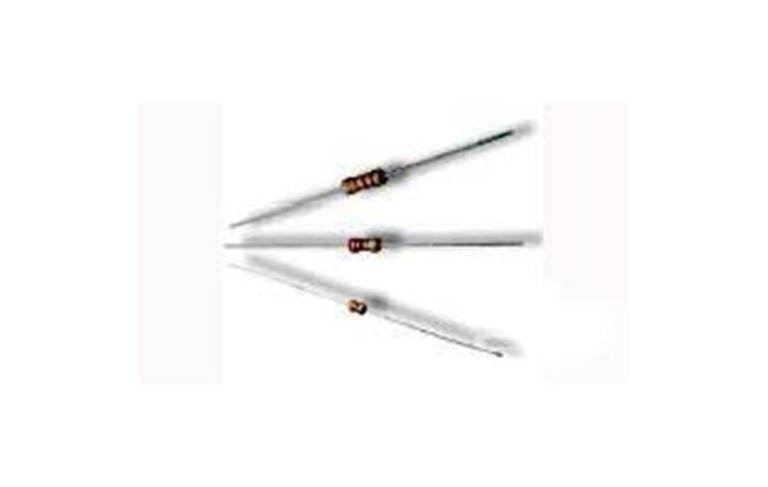 Resistencia Axial Cerámica, Película de carbón TE Connectivity de 120 Ω 5 %, 0.5 W, Serie CFR