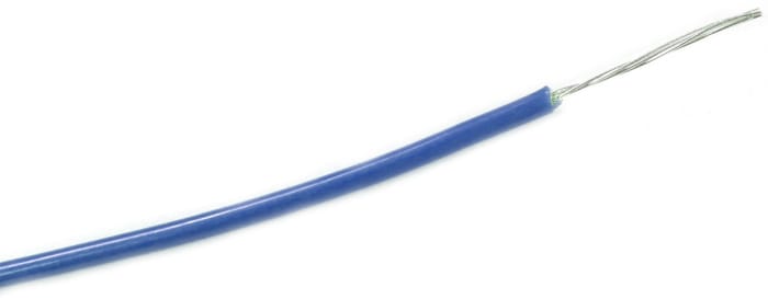 Alpha Wire ThermoThin Series Blue 0.15 mm² High Temperature Wire, 26 AWG, 19/38, 30m, Fluoropolymer Insulation, 2926