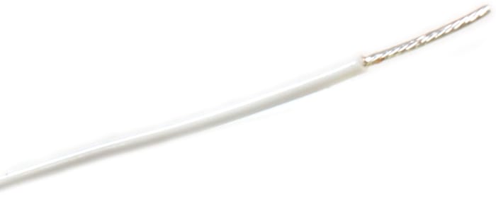 Alpha Wire ThermoThin Series White 0.15 mm² High Temperature Wire, 26 AWG, 19/38, 30m, Fluoropolymer Insulation, 2926