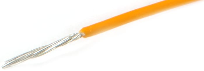 Alpha Wire ThermoThin Series Orange 0.09 mm² High Temperature Wire, 28 AWG, 7/36, 30m, Fluoropolymer Insulation, 2928