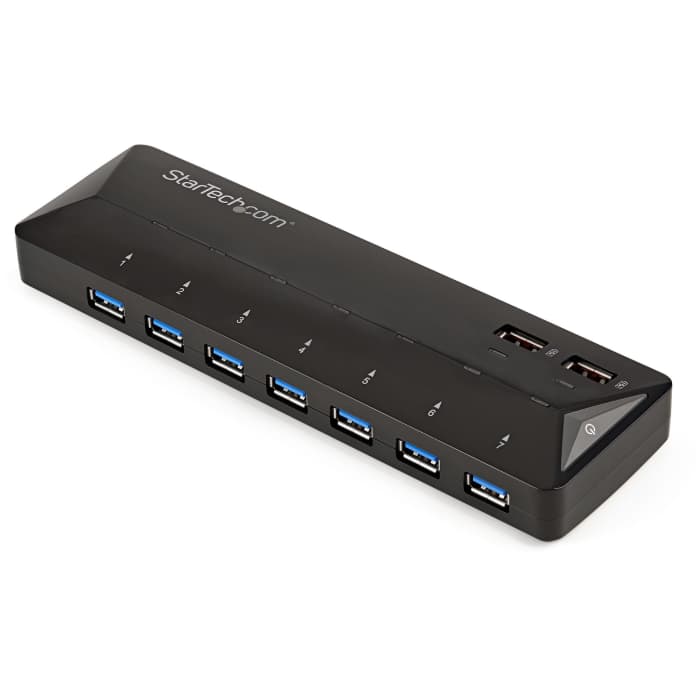 StarTech.com 7 Port USB 3.0 USB A  Hub, AC Adapter Powered, 200 x 60 x 25mm