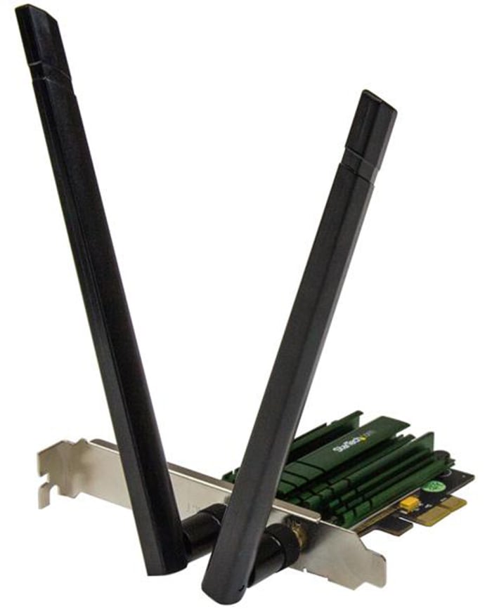 Adaptateur Wi-Fi PCIe Startech 867Mbit/s, 802.11a, 802.11ac, 802.11b, 802.11g, 802.11n