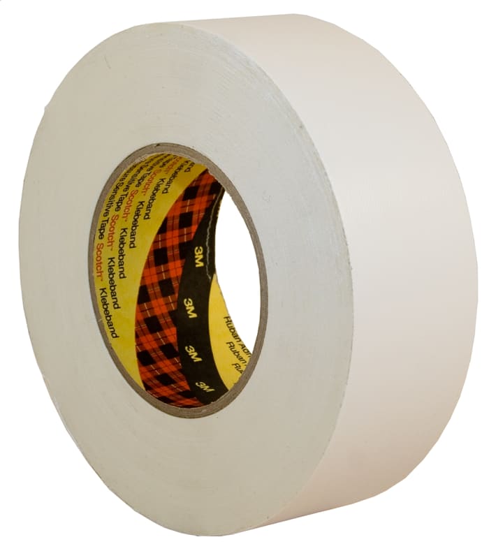 3M Scotch 389 Duct Tape, 50m x 25mm, White, PE Coated Finish