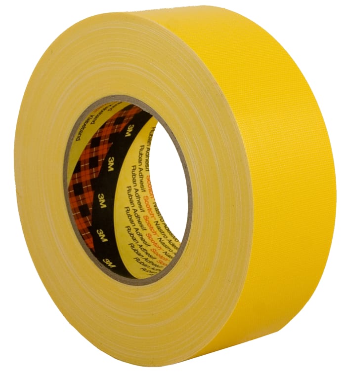 Y389 yellow 25MMXM 3M 3M Scotch 389 Duct Tape 50m x 25mm Yellow PE Coated Finish 139 2930 RS Components