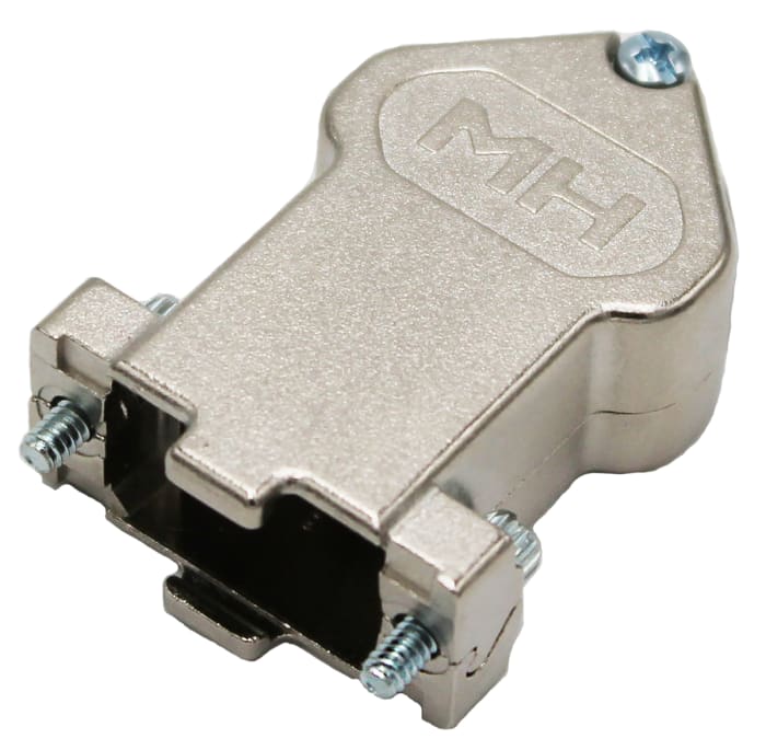 MH Connectors MHDU45 Series Zinc Angled D Sub Backshell, 9 Way, Strain Relief