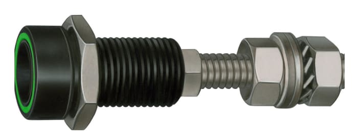 Staubli Green Female Test Socket, 6 mm Connector, Screw Termination, 80A, 600V, Silver Plating