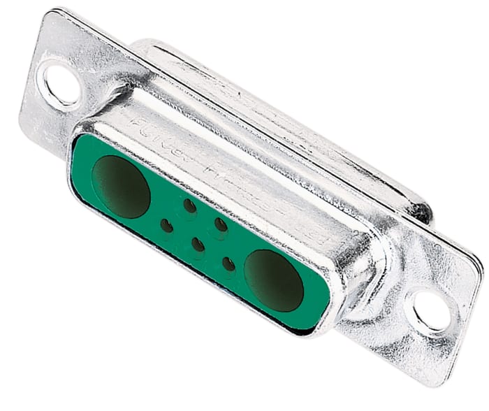 HARTING 7W2 7 Way Panel Mount D-sub Connector Socket, 2.84mm Pitch