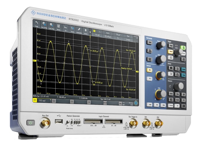 Rohde & Schwarz RTB2002 RTB2000 Series, 70MHz Bench Oscilloscope, 2 Analogue Channels