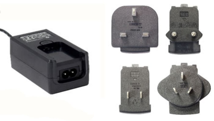 RS PRO 30W Plug-In AC/DC Adapter 12V dc Output, 2.5A Output