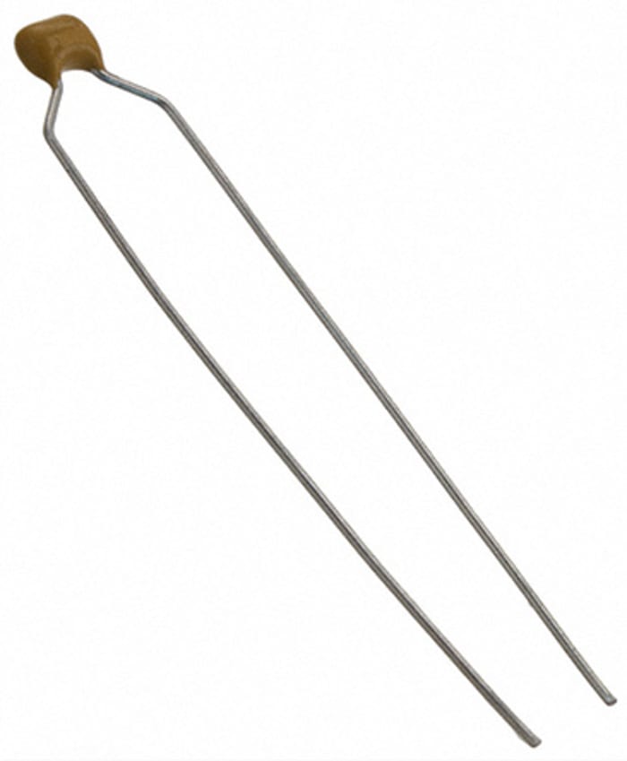 KYOCERA AVX 100nF Multilayer Ceramic Capacitor MLCC, 50V dc V, ±10% , Through Hole