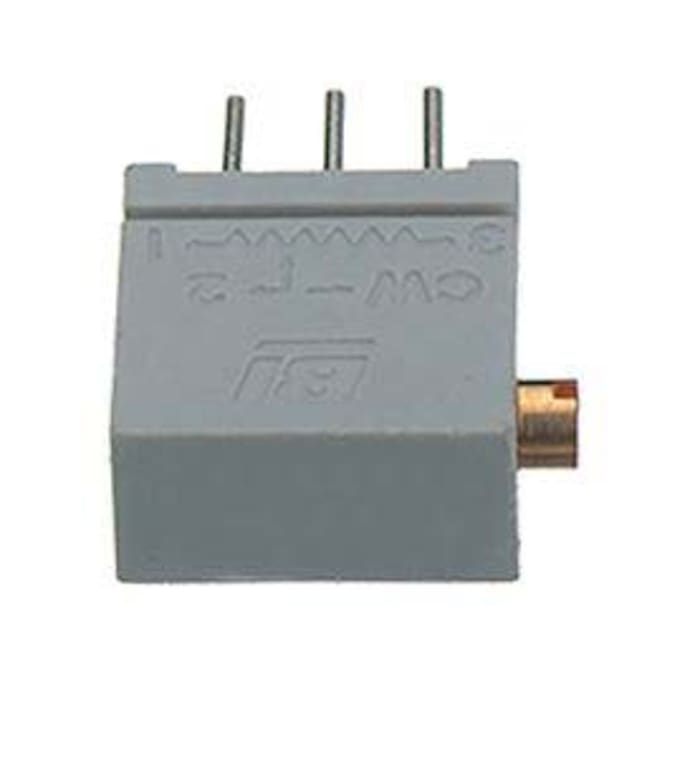Potenciómetro para PCB TT Electronics/BI serie 67, 2kΩ máximo, ±10%, ±100ppm/°C, 0.5W, vueltas: 20, Montaje en orificio