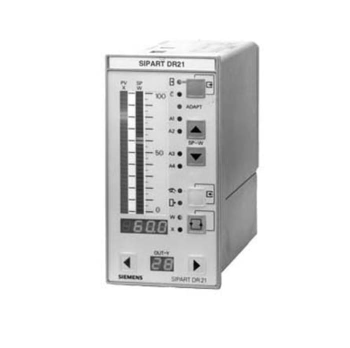 Siemens DR21 Panel Mount Controller, 72 x 144mm 2 Input, 5 Output Analogue, Digital, 115 V ac, 230 V ac Supply Voltage