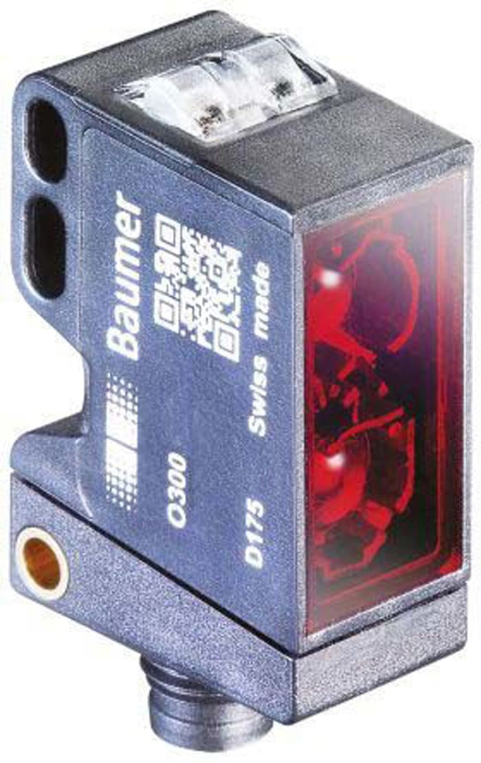 Baumer Baumer Retroreflective Photoelectric Sensor,  Block Sensor, 30 mm → 300 mm Detection Range IO-LINK 144-3577 RS  Components
