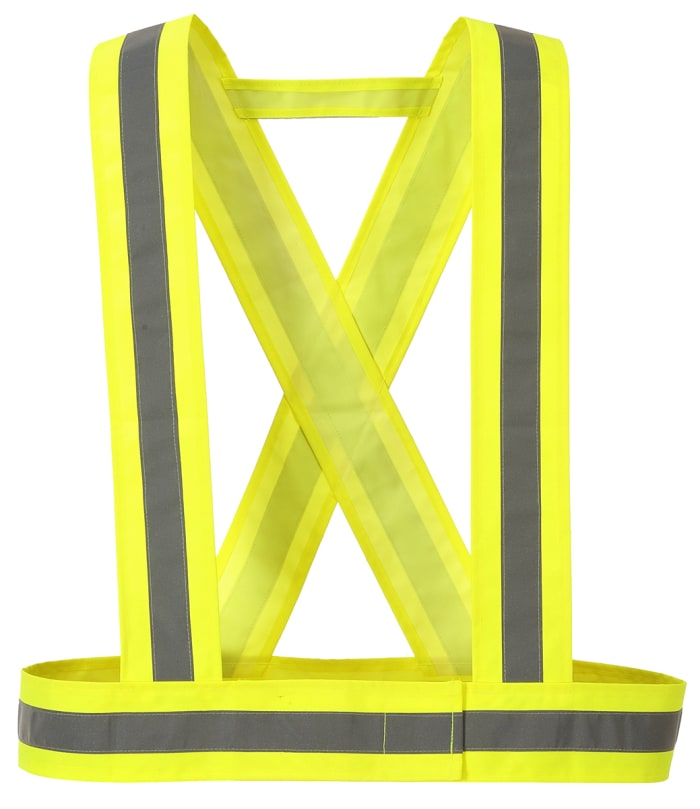 Chaleco de alta visibilidad Unisex RS PRO de color Amarillo, talla Un tamaño, cierre con gancho y bucle