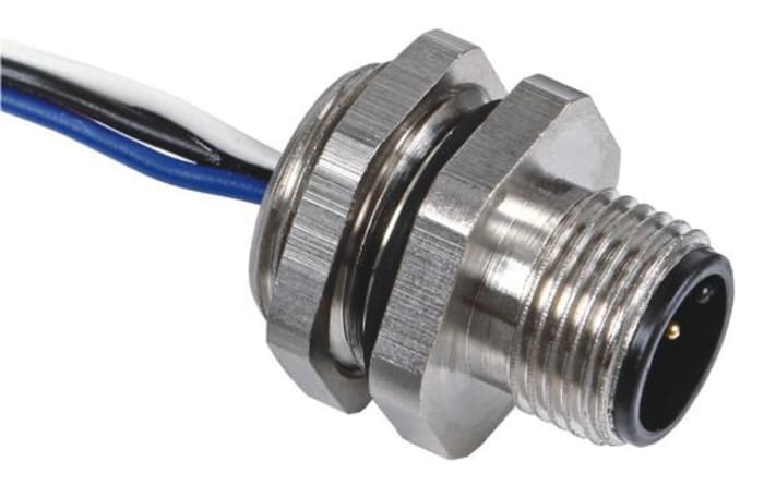 RS PRO Circular Connector, 4 Contacts, Panel Mount, M12 Connector, Plug, Male, IP67