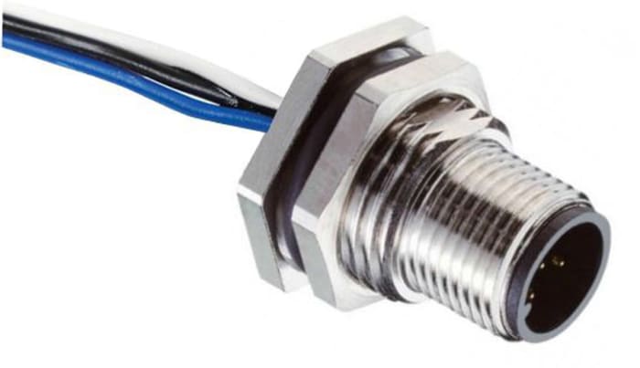 RS PRO Circular Connector, 4 Contacts, Panel Mount, M12 Connector, Plug, Male, IP67