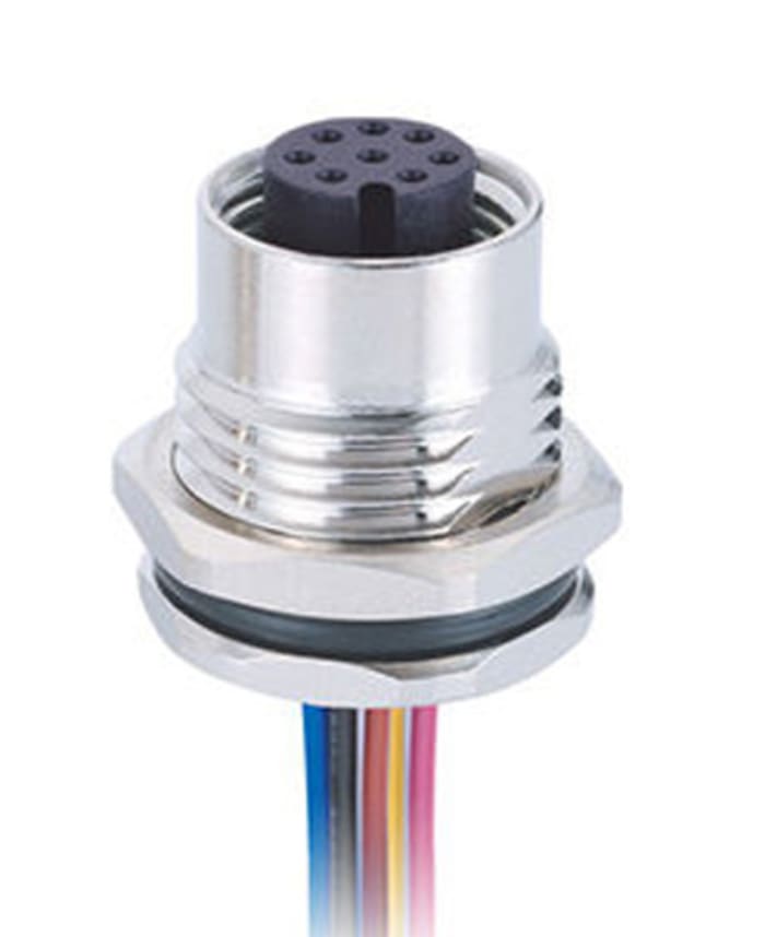 RS PRO Circular Connector, 8 Contacts, M12 Connector, Socket, Female, IP67