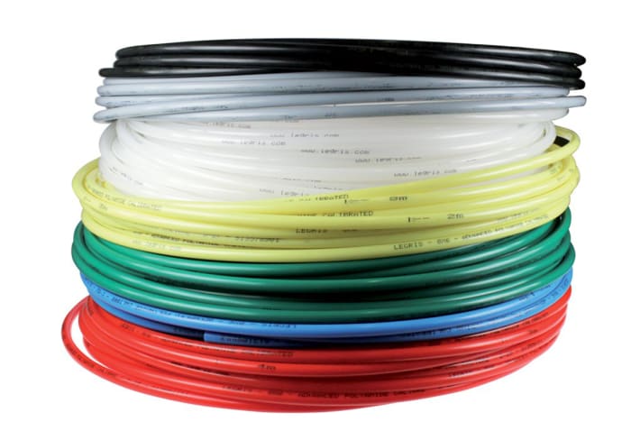 Tuyau à air comprimé Legris, 14mm x 11mm x 25m Clair en Polyamide