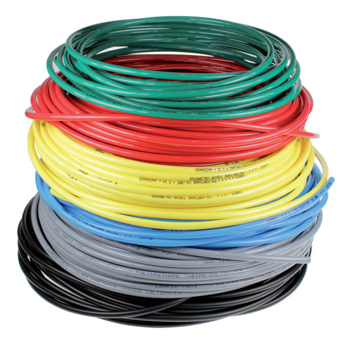 Tubería de aire comprimido Legris de Poliuretano Negro, diá. exterior 4mm, longitud 100m