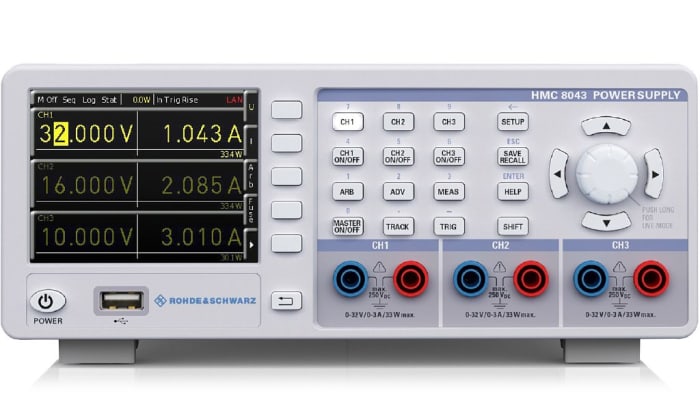 Rohde & Schwarz HMC804X Series Digital Bench Power Supply, 0 → 30V, 3A, 3-Output, 33W