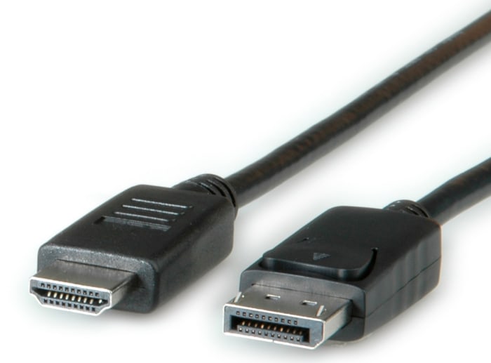 Câble DisplayPort Roline, DisplayPort/ HDMI M /M en 2m Noir