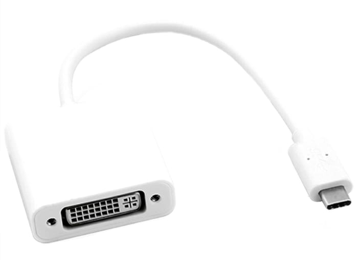 Roline USB Male USB C to Female DVI-I Dual Link, 100mm