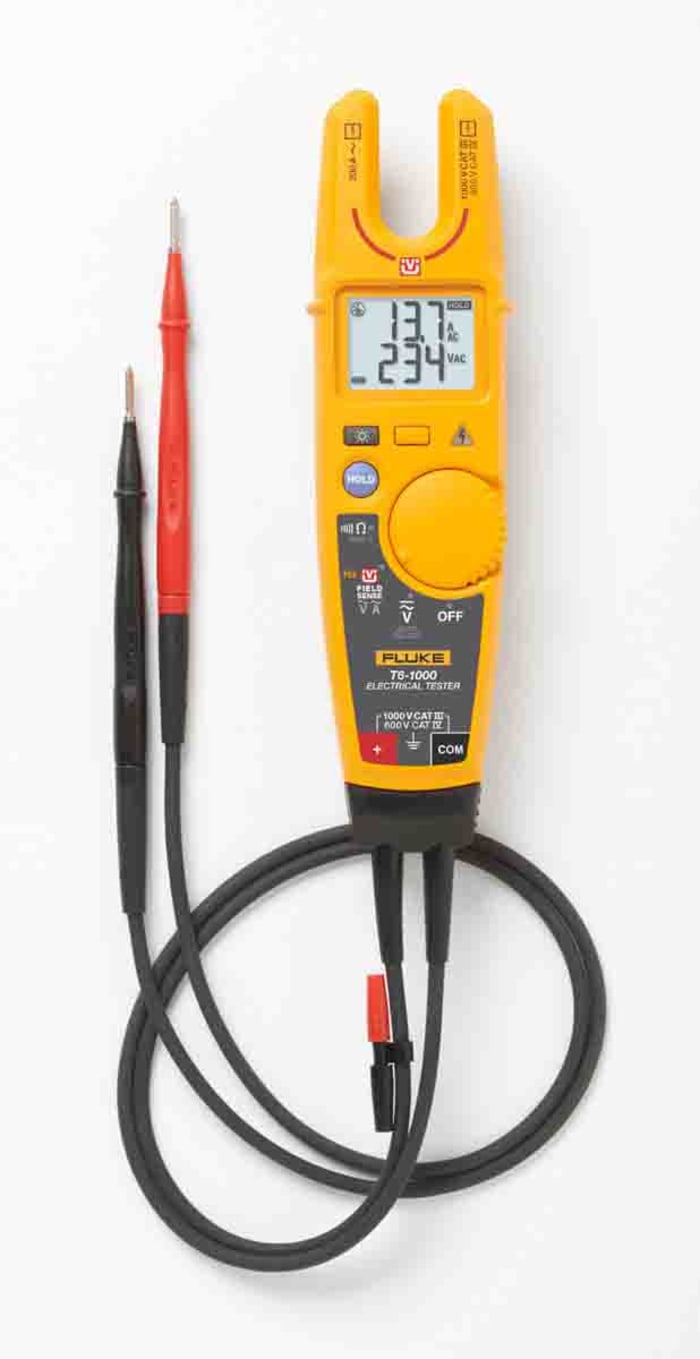 Fluke T6-1000, LCD Voltage tester, 1000V, Battery Powered, CAT III 1000V