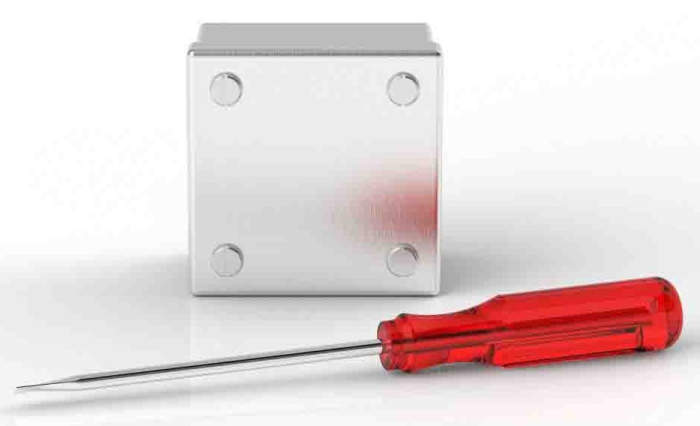 RS PRO RS PRO 304 Stainless Steel Satin Adaptable Box, 75mm x 75mm x